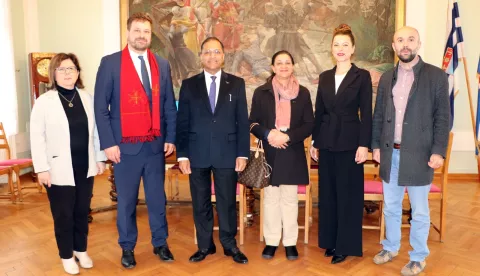 ĐAKOVOĐakovo je u utorak posjetio novi veleposlanik Indije u RH, NJ. E. Arun Goel,1. travnja 2025.