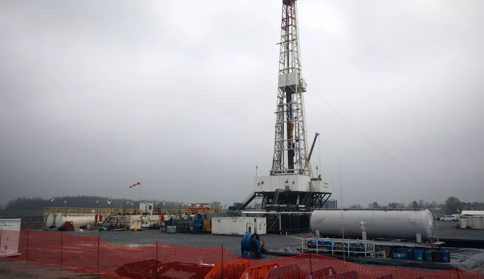 Djurdjevac, 280325.INA je organizirala dogadjaj vezan uz istrazivanje geotermalnie busotine Lescan.Foto: Zeljko Hajdinjak/CROPIX