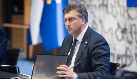 Zagreb, 26.03.2025. - Održana je sjednica Vlade Republike Hrvatske.Na fotografiji Andrej Plenković. foto HINA/ Edvard ŠUŠAK /es
