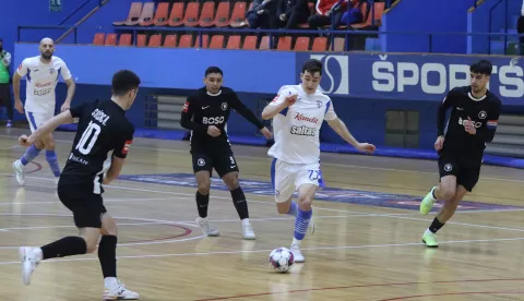 Osijek, 04. 01. 2025, SD Zrinjevac, Osijek Kandit - Aurelia Boso Futsal. SuperSport HMNL.snimio GOJKO MITIĆ