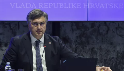 Zagreb, 03.04.2025. - 79. sjednica Vlade. Na fotografiji premijer Andrej Plenković. foto HINA/ Lana SLIVAR DOMINIĆ/ lsd