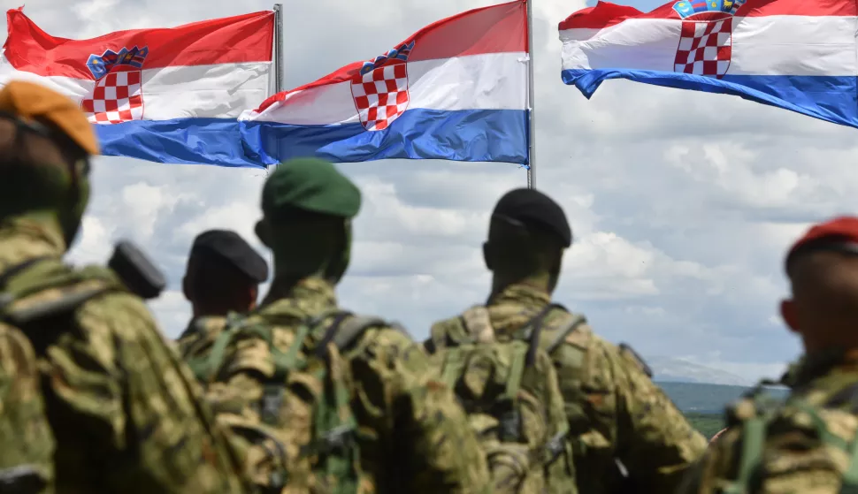 22.05.2024., Sibenik - Svecani prijam na Kninskoj tvrdjavi za vojnike 10.narastaja vodja Sredista za razvoj vodja Marko Babic. Photo: Hrvoje Jelavic/PIXSELL