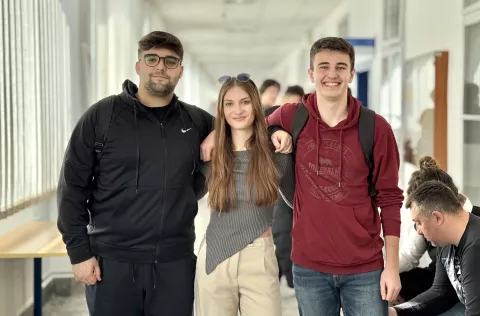 Osijek, 04. 04. 2025., MATHOS, MATHOS Cup, MATHOS Cup 2025, Marko Pribil; Mila Kurečić; Luka Kunkić; tim; natjecatelji BRUNO JOBST