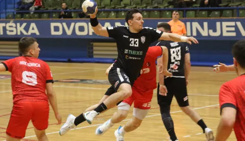 Osijek, 22. 03. 2025, SD Zrinjevac, rukomet. Osijek - Gorica (Velika Gorica), Paket 24 Premijer liga - Liga za ostanak (muškarci).snimio GOJKO MITIĆ