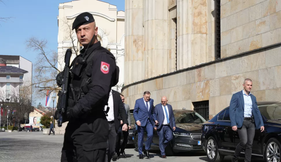 21.03.2025., Akademija nauka i umjetnosti RS, Banja Luka (BiH) - Predsjednik Republike Srpske Milorad Dodik sudjelovao na znanstvenom skupu "Dejtonski mirovni sporazum &ndash; 30 godina mira i stabilnosti". Photo: Dejan Rakita/PIXSELL/PIXSELL