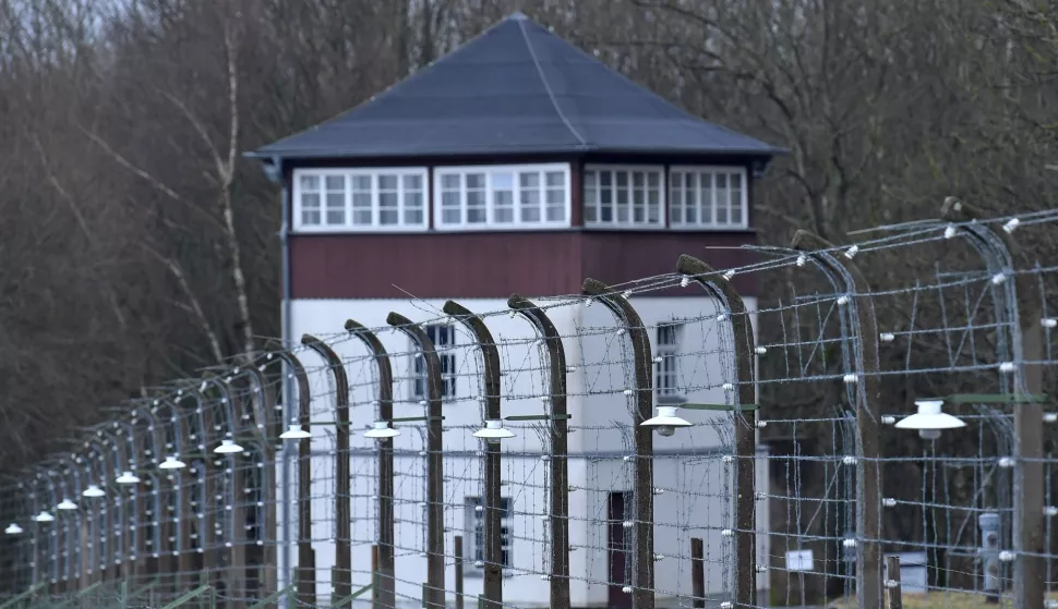 A watchtower and barbed wire can be seen at the memorial site Buchenwald in Weimar, Germany, 26 January 2018. Soviet troops liberated Auschwitz concentration camp on 27 January 1945. Photo: Martin Schutt/dpa-Zentralbild/dpa /DPA/PIXSELL