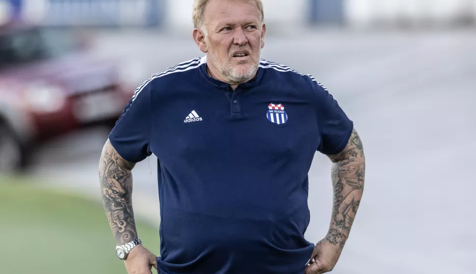 Zagreb, 2.9.2023 - Utakmica 7. kola HNL-a Rudeš - Gorica. Na slici trener Rudeša Robert Prosinečki.Foto Hina/ Dario GRZELJ/ dag
