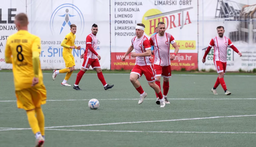 BIjelo Brdo, 06. 04. 2025., Igrali&scaron;te u Bijelom Brdu, Radnički (Dalj) - Vuteks-Sloga (Vukovar), Treća NL IstokSNIMIO BRUNO JOBST