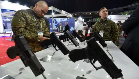 Zagreb, 08.04.2025 (novosti) - ASDA, izlozba vojne tehnike, tehnologije i naoruzanja, obisao ju ministar obrane Ivan Anusic.foto Davor Kovacevicnovosti
