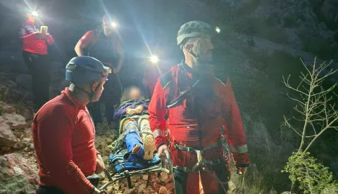 Članovi HGSS Stanice Osijek u NP Paklenica