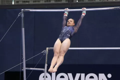 Osijek, 10. 05. 2025, SD Gradski vrt, Dobro World Cup 2025, Osijek. Qulifications day 1. dvovisinske ruče, Sara Šulekić.snimio GOJKO MITIĆ