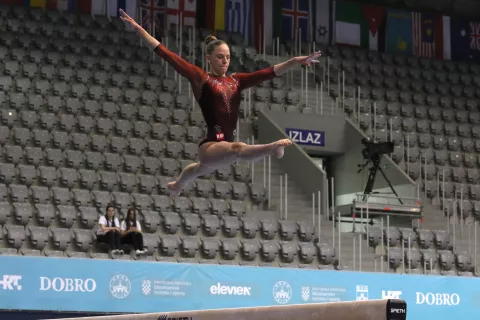 Osijek, 11. 05. 2025, SD Gradski vrt, Dobro World Cup 2025, Osijek. Qulifications day 2. greda, Mila Prpić.snimio GOJKO MITIĆ