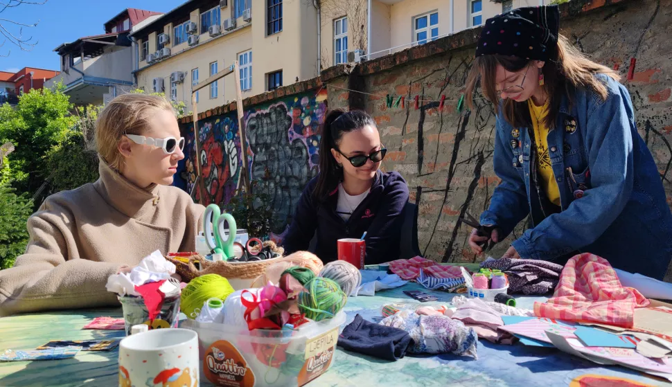 Osijek,12. 04. 2025, Vukovarska 3, PLANTaza: Tekstilni zapisi i Book swap.snimio GOJKO MITIĆ