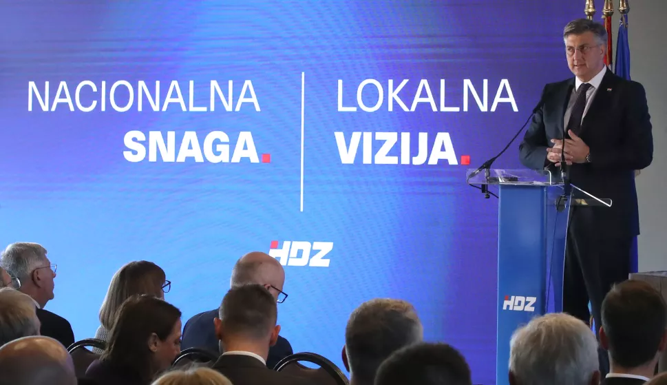 Zagreb, 11.04.2025. - Sjednica Nacionalnog odbora HDZ-a u hotelu Westin. Na fotografiji Andrej Plenković. foto HINA /Zvonimir KUHTIĆ/ kuzo 