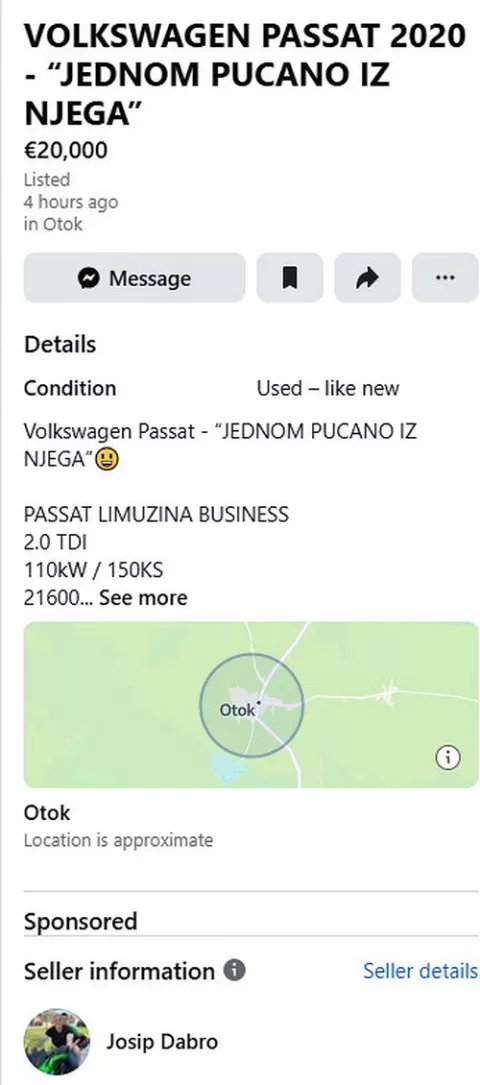 Joisp Dabro prodaje Volkswagen Passat