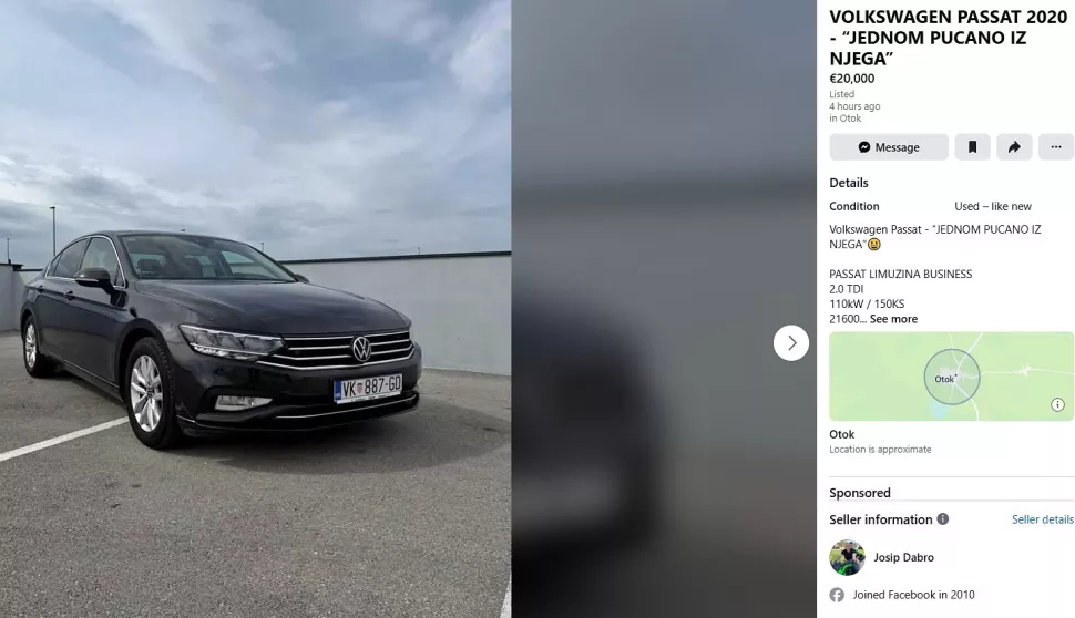 Joisp Dabro prodaje Volkswagen Passat