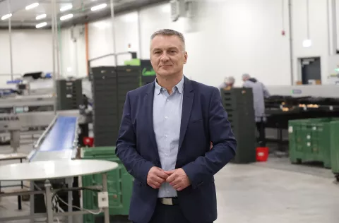 Osijek, 17. 04. 2025., RDC, Regionalni centar za voće i povrće, obilazak, Alen Mamić - predsjednik Uprave RDCSNIMIO BRUNO JOBST