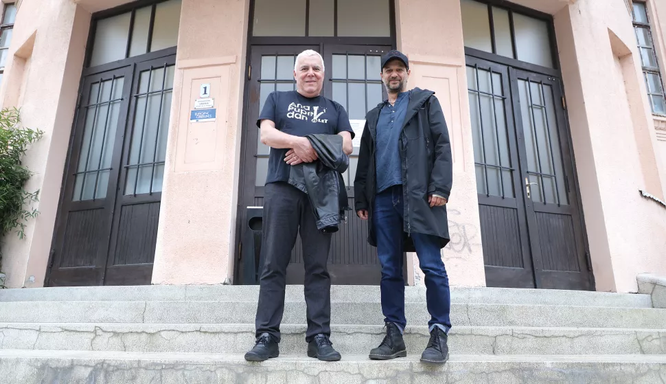 Osijek, 17. 04. 2025., kino Urania, Praslovan, projekcija filma, Zoran Predin, Slobodan Maksimović - redateljSNIMIO BRUNO JOBST