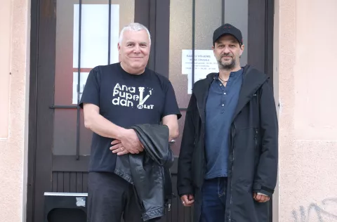 Osijek, 17. 04. 2025., kino Urania, Praslovan, projekcija filma, Zoran Predin, Slobodan Maksimović - redateljSNIMIO BRUNO JOBST