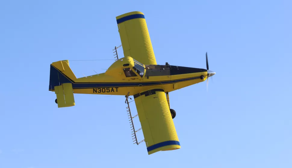 Osijek, 21. 10. 2024, Klisa, Zračna luka Osijek, ZLO. Obitelj Vlašić kupila Air Tractror u Canadi i dovezla ga u Osijek. Svečani doćek u Zračnoj Luci Osijek,snimio GOJKO MITIĆ