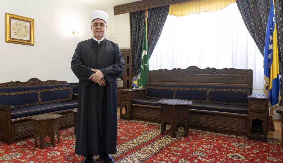 26.08.2022., Sarajevo, Bosna i Hercegovina - Trenutni reisul-ulema (veliki muftija) Islamske zajednice u Bosni i Hercegovini Husein ef. Kavazovic. Photo: Damir Hajdarbasic/PIXSELL