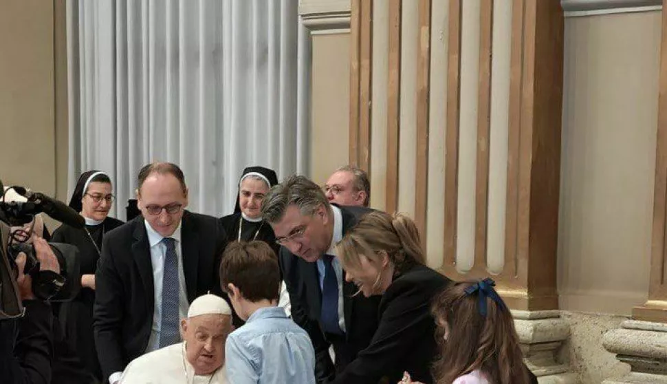 Papa Franjo i Andrej Plenković, Uskrs 2025.