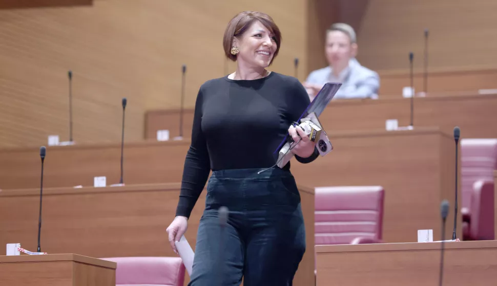 11.02.2025., Zagreb - Nakon stanke od tjedan dana 5. sjednica Sabora nastavljena je izlaganjem zastupnickih stajalista. Photo: Patrik Macek/PIXSELL