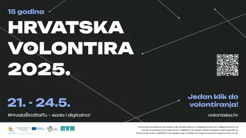 Hrvatski centar za razvoj volonterstva i volonterski centri diljem Hrvatske, od 21. do 24. svibnja organiziraju 15. nacionalnu kampanju "Hrvatska volontira". Tim povodom iz HCRV-a pozivaju sve organizatore volontiranja da se pridruže jednoj od najbrojnijih volonterskih kampanja u Hrvatskoj.