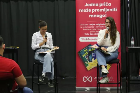 Osijek, 22. 04. 2025, KC Osijek, Humanitarna noć knjige. Dora Vestić.snimio GOJKO MITIĆ