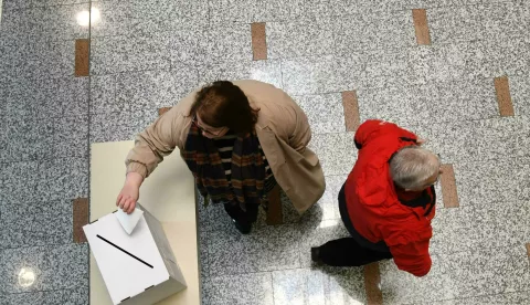 29.12.2024., Bjelovar - Predsjednicki izbori 2024. Na bjelovarska biralista gradjani su poceli dolaziti od jutra. Photo: Damir Spehar/PIXSELL