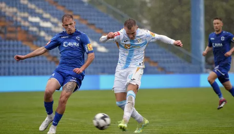 Varadin, 14.5.2023.- Utakmica 34. kola HNL-a Varadin - Rijeka na stadionu Varteksa. Na slici Matija Frigan. foto HINA/ Marko Jurinec/ ua
