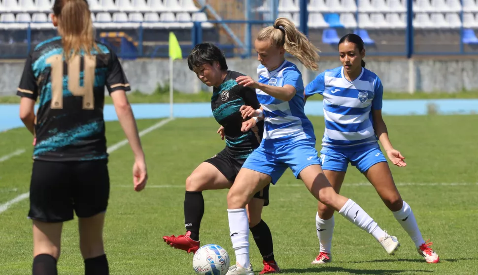 Osijek, 27. 04. 2025, Stadion Gradski vrt, nogomet, Osijek - Međimurje (čakovec), Liga za prvaka, Magenta liga.snimio GOJKO MITIĆ