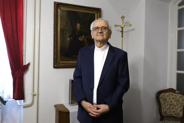 Osijek, 27. 04. 2025, Zlatna misa Adama Bernatovića u osječkoj konkatedrali..snimio GOJKO MITIĆ