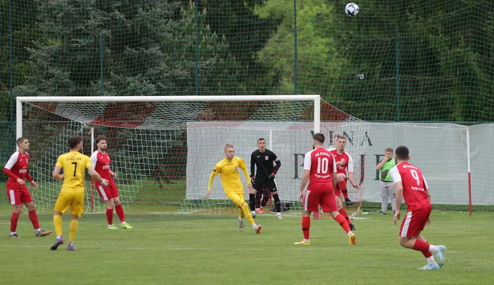 Kneževi Vinogradi, 26. 04. 2025., Igralište u Kneževim Vinogradima, Borac - Vuteks Sloga (Vukovar), Treća NL IstokSNIMIO BRUNO JOBST