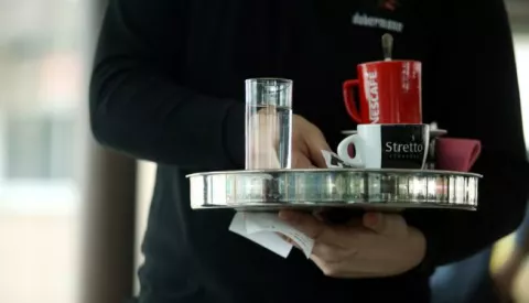 19.02.2018., Zagreb - Posluzivanje kave u kaficu.Photo: Borna Filic/PIXSELL