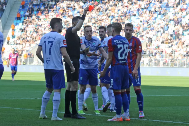 Osijek, 27. 04. 2025, Opus Arena, nogomet, SuperSport HNL24/25, Osijek - Hajduk, snimio GOJKO MITIĆ