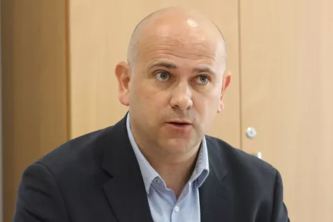 Osijek, 28. 04. 2025, Ulica Hrvatske Republike 5, Pravobranitelj za osobe s invaliditetom, Darijo Jurišić, predstavio rezultate rada prošle godine... snimio GOJKO MITIĆ