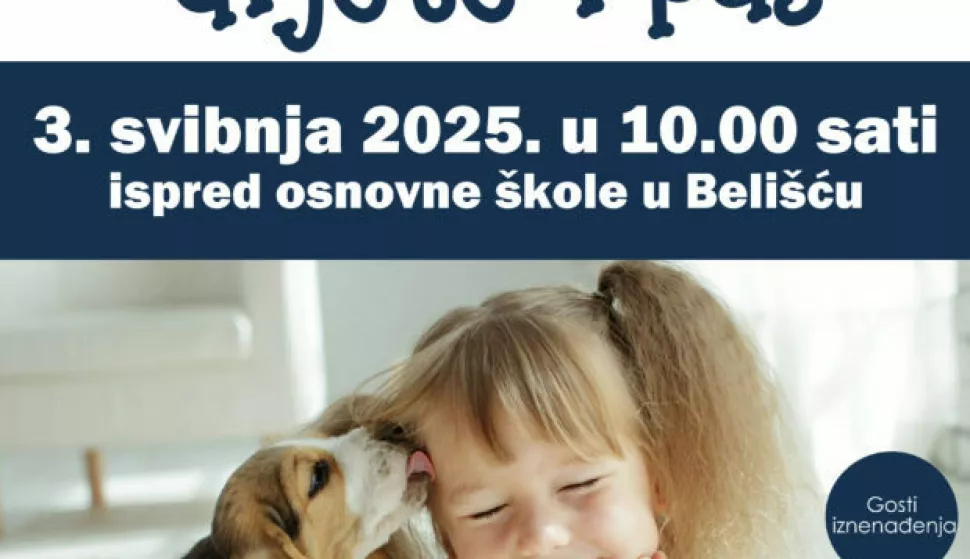 BELI&Scaron;ĆE - revija svih pasmina pod nazivom "Dijete i pas"SVIBANJ 2025.