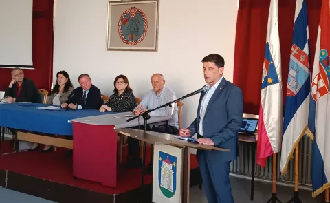 Đakovo, 29. 4. 2025. Osnivačka skupština Gradske organizacije Zajednice utemeljitelja HDZ-a "Dr. Franjo Tuđman" Grada Đakova
