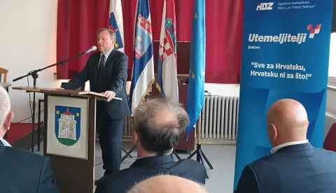 Đakovo, 29. 4. 2025. Osnivačka skupština Gradske organizacije Zajednice utemeljitelja HDZ-a "Dr. Franjo Tuđman" Grada Đakova