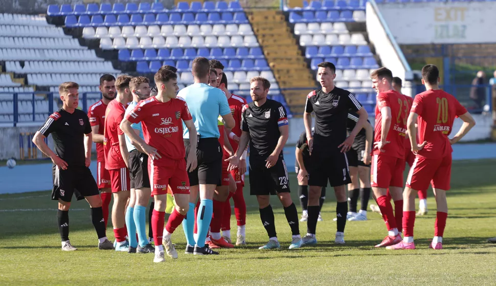 Osijek, 12. 04. 2025., Stadion Gradski vrt, Zrinski Osječko 1664 - Sesvete, SuperSport Prva LigaSNIMIO BRUNO JOBST