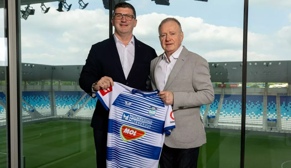 NK Osijek. Predsjednik Ferenc Sakalj i sportski direktor Alen Petrović