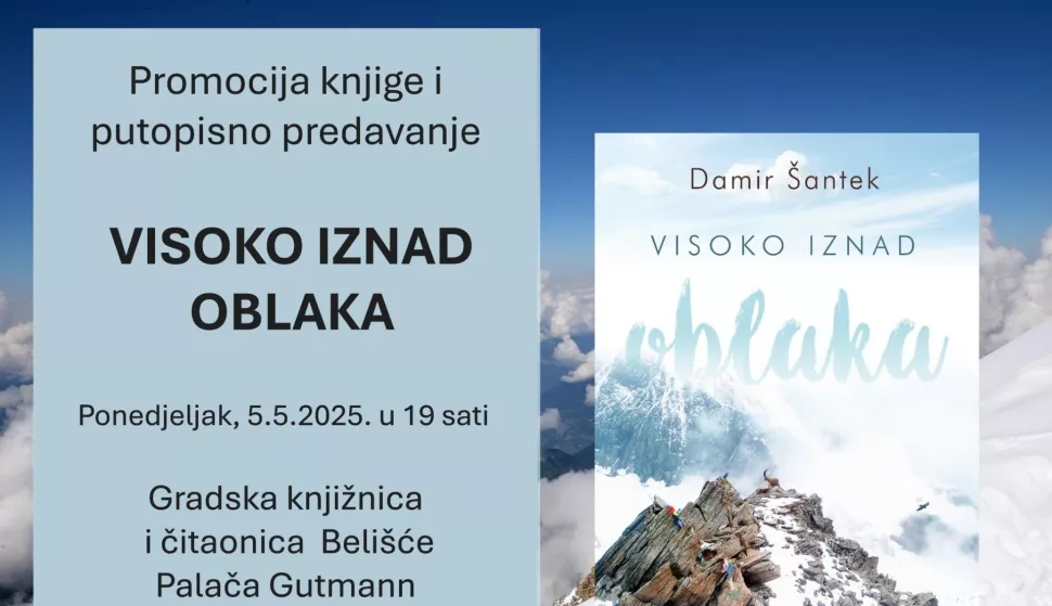 BELIŠĆE - Gradska knjižnica i čitaonica u ponedjeljak, 5. svibnja, u 19 sati u palači Gutmann organizira zanimljivo putopisno predavanje Damira Šanteka iz Zagreba,
