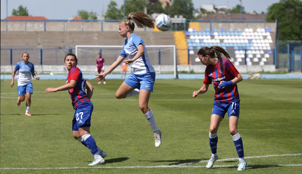 Osijek, 04. 05. 2025., Stadion Gradski vrt, Osijek - Hajduk (Split), nogometašice, Liga za prvakinje Magenta ligeSNIMIO BRUNO JOBST