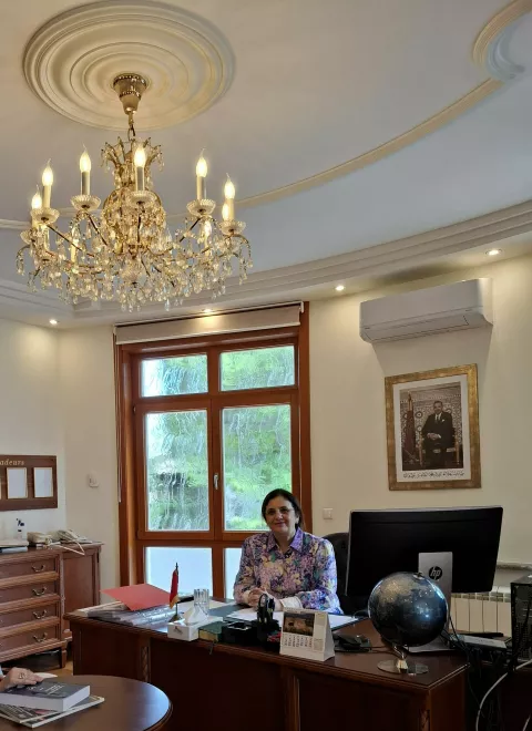 MAGAZIN INA_Nj_Eksc__NOUR_EL_HOUDA_MARRAKCHI__veleposlanica_Kraljevine_Maroko.j