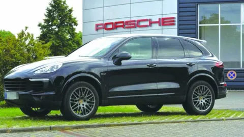 epa06112966 A Porsche Cayenne Diesel SUV in Viersen, Germany, 27 July 2017. German Transport Minister Alexcander Dobrindt on 27 July said a forbidden system to shut off cleaning of diesel exhaust emissions has been found to have been installed in 3 Liter diesel engines of Porsche Cayenne SUV models. Dobrindt said a total of 22,000 vehicles Europe-wide will have to be called in to fix the problem. EPA/SASCHA STEINBACH