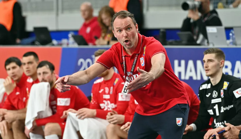 08.01..2025.. VaraždinPrijateljska rukometna utakmica između Hrvatske i MakedonijeNa fotografiji izbornik Hrvatske Dagur SigurdssonPhoto: Marko Jurinec /HINA