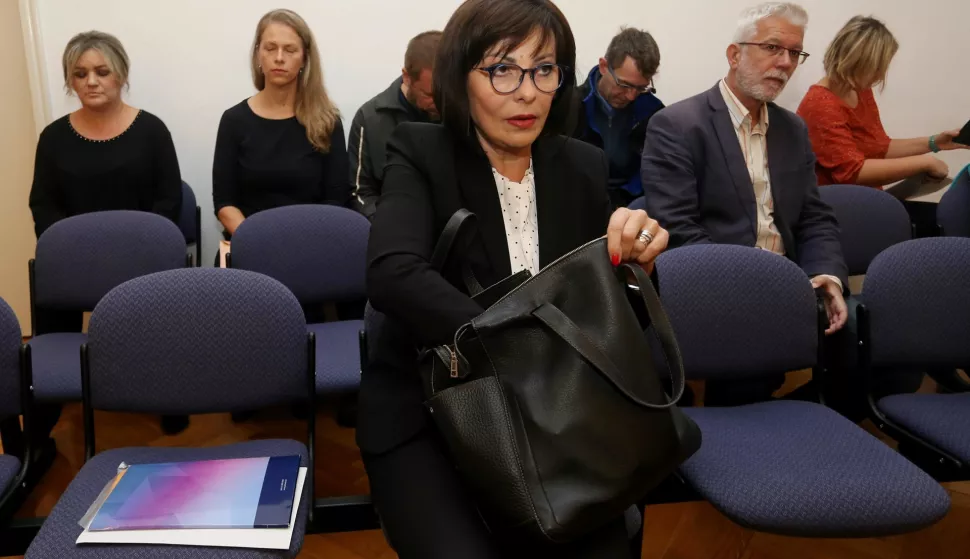 02.10.2019., Zagreb - Na Zupanijskom sudu nastavljeno sudjenje Marini Lovric Merzel. Svjedok Jasmina JovevrPhoto: Dalibor Urukalovic/PIXSELL