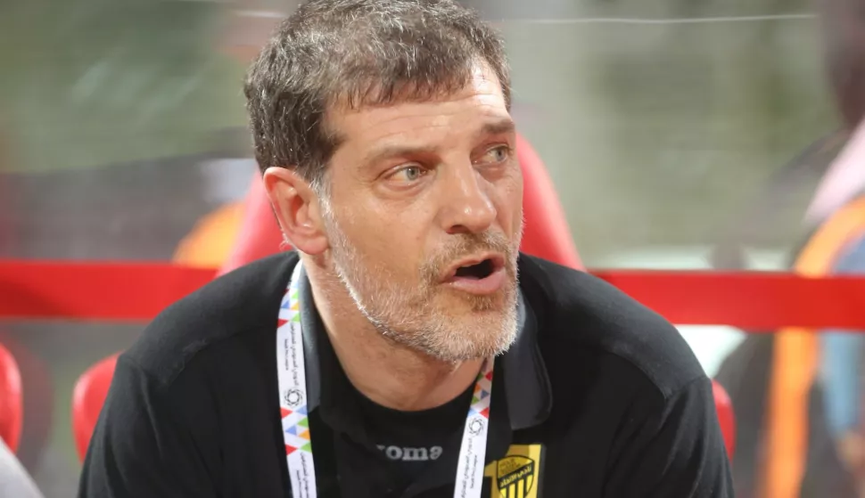 epa07343788 Al-Ittihad head coach Slaven Bilic before the Saudi Professional League soccer match between Al-Wehda and Al-Ittihad at King Abdulaziz Sport City, Makkah AlMukaramah, Saudi Arabia, 04 February 2019. EPA/STR