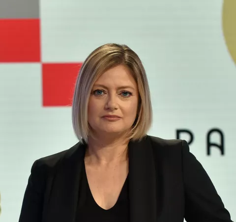 Zagreb, 05.06.2024 (mozaik) - HRT predstavio studio, novinare i komentatore za predstojeci EURO 2024 i Olimpijske ige, na slici Marija Zizak, Zrinka Grancaric.foto Davor Kovacevicmozaik